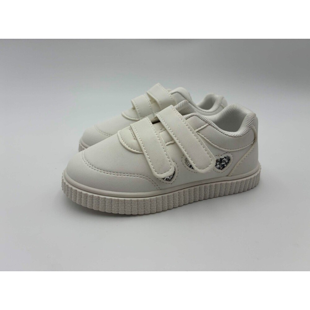 Unbranded White Velcr0 Sneakers Kids Size 10 (EU 27)